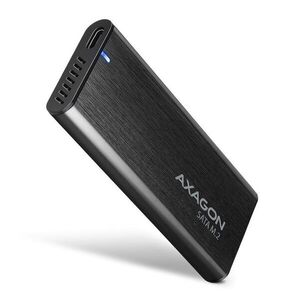 AXAGON EEM2-SBC, M.2 SATA screwless RAW box, black, SuperSpeed USB-C 10Gbps kép