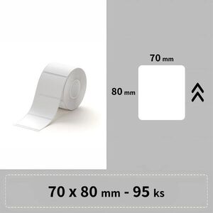 Niimbot B3S címke, RP, 70×80 mm, 95 db, fehér kép