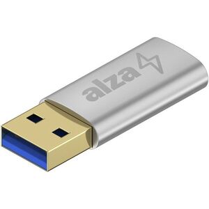 AlzaPower USB-A (M) to USB-C (F) 3.2 15W 5Gbps ezüst kép