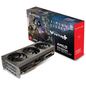 SAPPHIRE NITRO+ AMD Radeon RX 9070 XT GAMING OC 16G CRIMSON DESERT kép