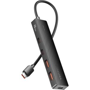 Vention USB-C to USB 3.2 Gen 2 Type-C*2 + USB 3.2 Gen 2 Type-A*2 + PD 10G Hub 0, 15m Black kép