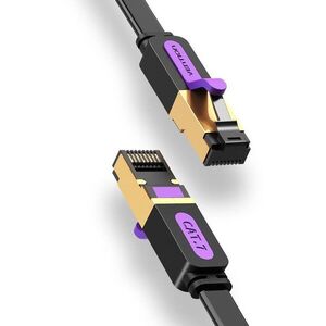 Vention Flat Cat.7 Patch Cable, 20m, fekete kép