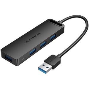 Vention 4-Port USB 3.0 Hub with Power Supply 1 m, Black kép