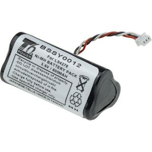 T6 Power Zebra LS4278 kompatibilis, Ni-MH, 600 mAh (2, 16 Wh), 3, 6 V kép