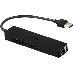 i-tec USB 3.0 Slim HUB 3 Port + GLAN Adapter kép