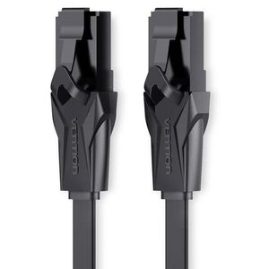 Vention Flat CAT6 UTP Patch Cord Cable, 8m, fekete kép