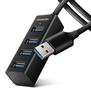 AXAGON HUE-M1AL SuperSpeed USB-A to 4-port MINI Hub, metal, 1, 2m cable kép