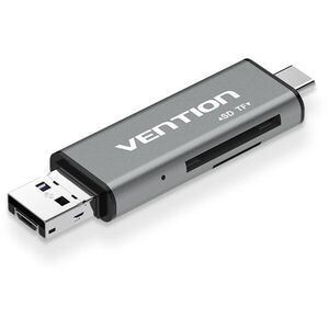 Vention USB2.0 Multi-function Card Reader Gray kép