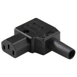 PremiumCord 230V/F hálózati csatlakozó 90 fokos IEC C13 IEC C13 kép