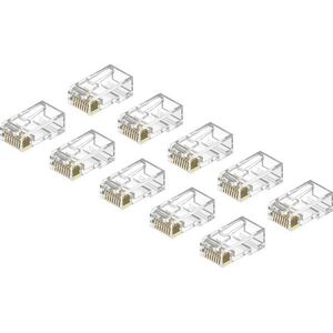 AlzaPower Patch CAT6 UTP RJ45 8p8c árnyékolatlan, 10 darabos vezetékre hajtva kép