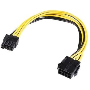 AKASA 12V ATX 8-Pin to PCIe 6+2 pin Adapter Cable kép