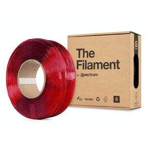 The Filament ReFill PETG 1, 75mm Transparent Red 1kg kép