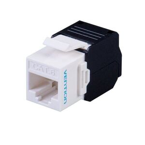 Vention Cat.6 UTP Toolless Keystone Jack White PC Type kép