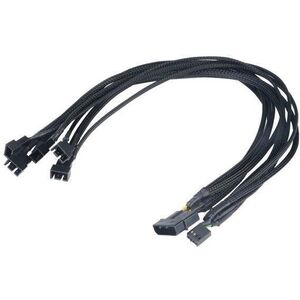 AKASA FLEXA molex to 5x PWM ventilátor kép