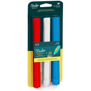 3Doodler ECO-PCL Start+ 3D toll utántöltő 75 db - piros, kék, fehér kép