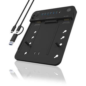 ICY BOX IB-2915MSCL-C31 M.2 NVME/SATA és 2.5"/3.5" SATA dokkoló kép
