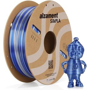 Alzament PLA Silk Candy 1 kg Blue + Silver kép