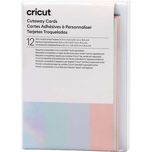 Cricut Cut-Away Cards Pastel R40 - 12, 1 cm × 16, 8 cm, 12-pack kép