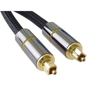 PremiumCord Toslink, OD: 7mm, Gold-metal design + Nylon 2m kép