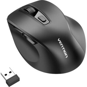 Vention 6-Button 2, 4 GHz + Bluetooth 5.1 Wireless Ergonomic Mouse, Black kép