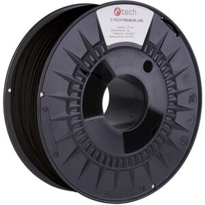 C-TECH PREMIUM LINE ASA 3D nyomtatószál, közlekedési fekete RAL9017 kép