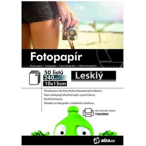 Alza fotópapír 10× 15, 240g, fényes kép