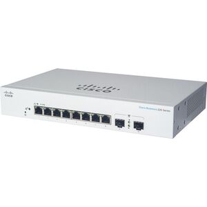 CISCO CBS220 Smart 8-port GE, Full PoE, Ext PS, 2x1G SFP kép
