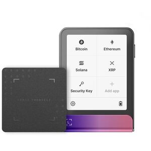 Ledger Flex Crimson Magenta Crypto Hardware Wallet with Recovery Key kép