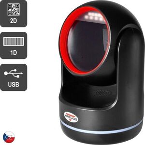 Virtuos CCD 2D HT-861A olvasó, fix, USB (billentyűzet/RS-232 emuláció), fekete kép