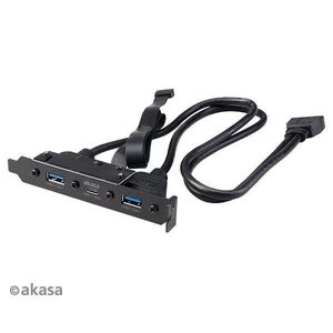 Akasa USB 3.1 Gen2 Type-C PCI foglalatba kettős USB 3.1 Type-A porttal / AK-CBUB52-50BK kép