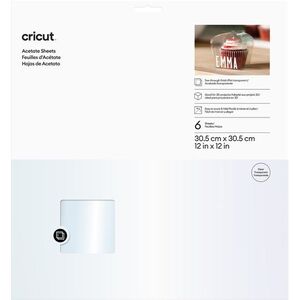 Cricut Foil Acetate 30x30cm 6-sheets (Clear) kép