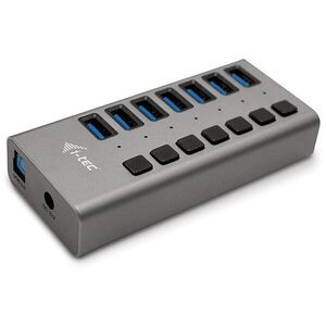 I-TEC USB 3.0 Charging HUB 7port + 36W töltőadapter kép