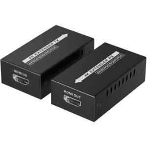 PremiumCord 4Kx2K@60Hz HDMI2.0 extender 60m-ig egy Cat6/6a/7 kábelen keresztül kép