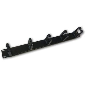 Datacom 19” rendező panel 1U 5× műanyag rögzítő, 3 × 6cm, fekete kép