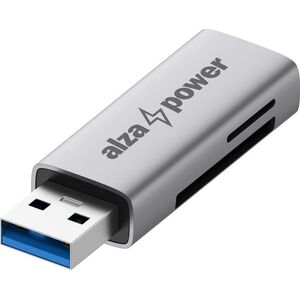 AlzaPower USB-A 3.2 Gen 1 Metal Memory Card Reader - asztroszürke kép