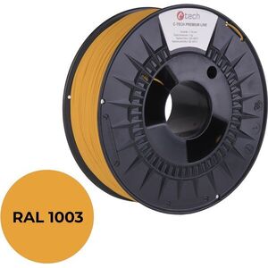 C-TECH PREMIUM LINE PETG 3D nyomtatószál, szignálsárga RAL1003 kép