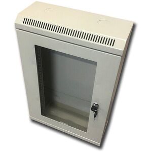 Datacom 10" 12U / 140mm, üvegajtós, szürke kép