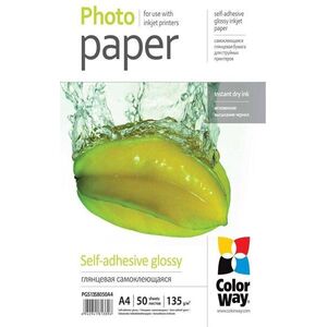 ColorWay Glossy, öntapadós, A4, 50 db kép