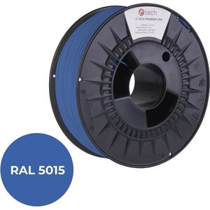C-TECH PREMIUM LINE PETG 3D nyomtatószál, égkék RAL5015 kép