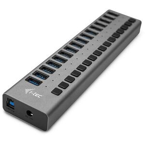 i-tec USB 3.0 Charging HUB 16port + 90 W töltőadapter kép