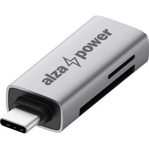 AlzaPower USB-C 3.2 Gen 1 Metal Memory Card Reader - asztroszürke kép