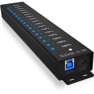 ICY BOX IB-HUB1717-U3 16+1 USB-A 3.2 Hub kép