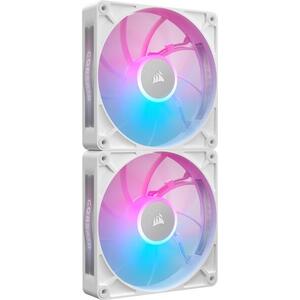 Corsair iCUE LINK RX140 RGB MAX White Dual Fan Kit kép