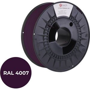 C-TECH PREMIUM LINE PLA 3D nyomtatószál, bíborlila RAL4007 kép