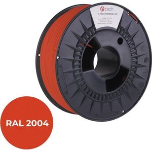 C-TECH PREMIUM LINE PETG 3D nyomtatószál, tiszta narancssárga RAL2004 kép