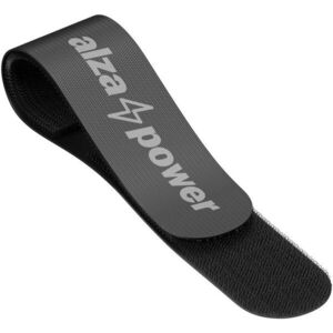 AlzaPower Wall VelcroStrap+ 10 db, fekete kép