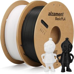 Alzament PLA Basic Dualpack 2x1kg Black+White kép