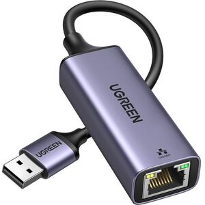UGREEN USB to RJ45 Ethernet Adapter Aluminum Case (Space Gray) kép
