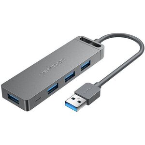 Vention 4-Port USB 3.0 Hub with Power Supply 0, 15m Gray kép