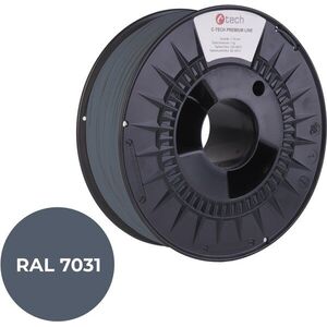 C-TECH PREMIUM LINE PETG 3D nyomtatószál, kékesszürke RAL7031 kép